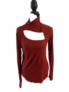 Michael Lauren Burnt Orange Turtleneck Size Medium